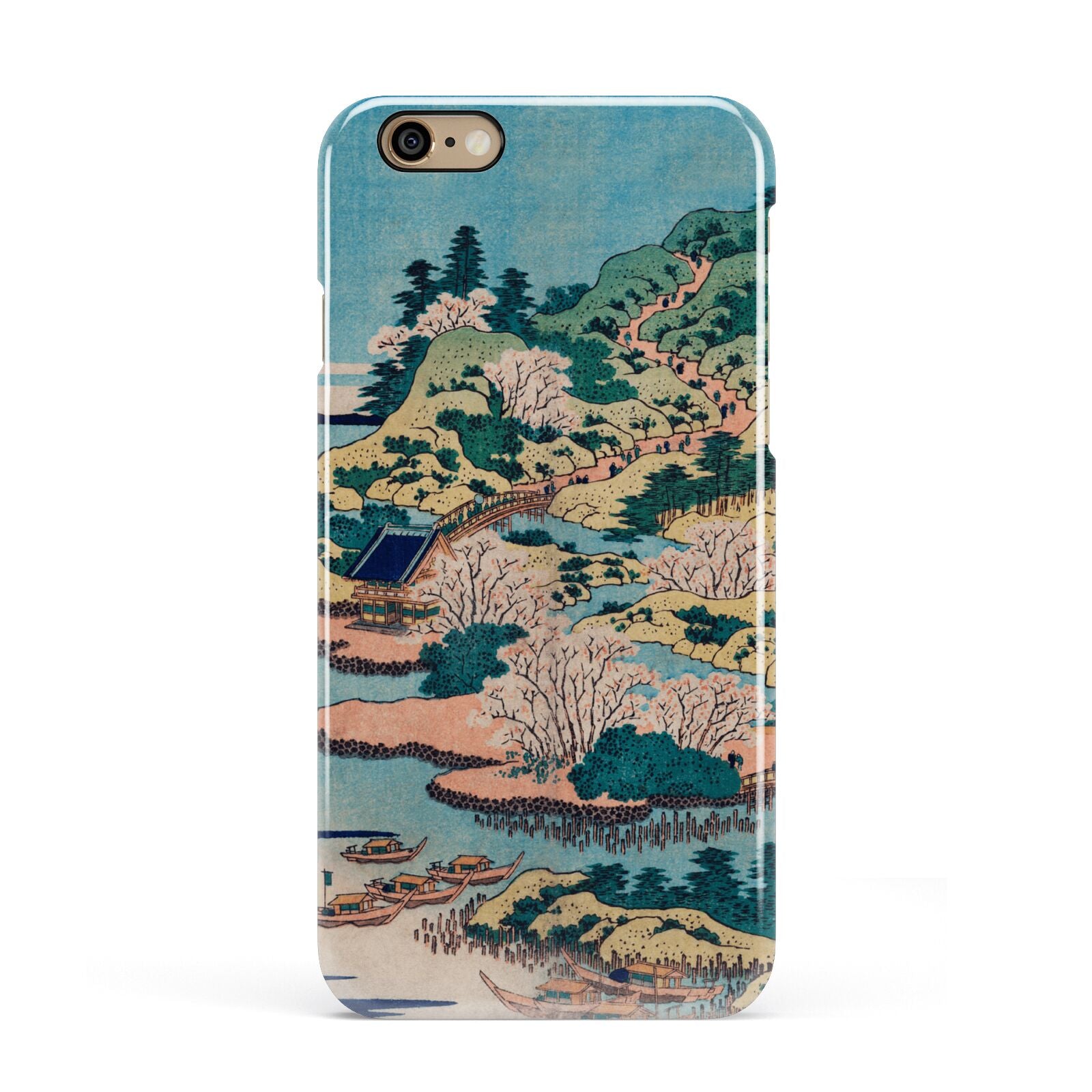 Coastal Community By Katsushika Hokusai Apple iPhone 6 3D Snap Case