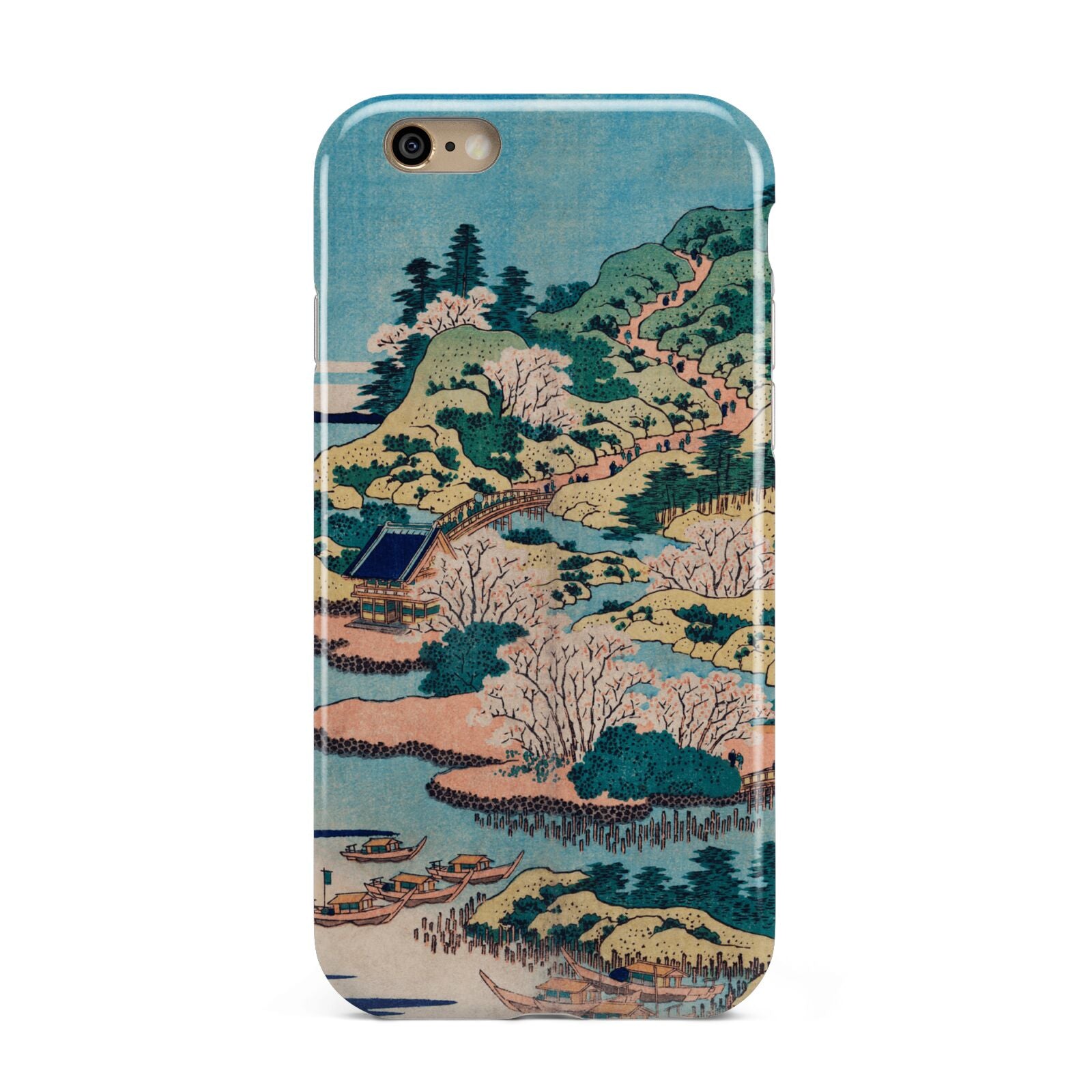 Coastal Community By Katsushika Hokusai Apple iPhone 6 3D Tough Case