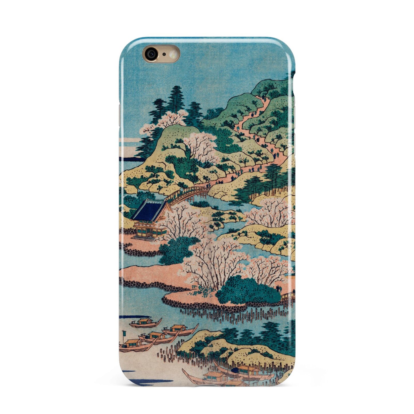 Coastal Community By Katsushika Hokusai Apple iPhone 6 Plus 3D Tough Case