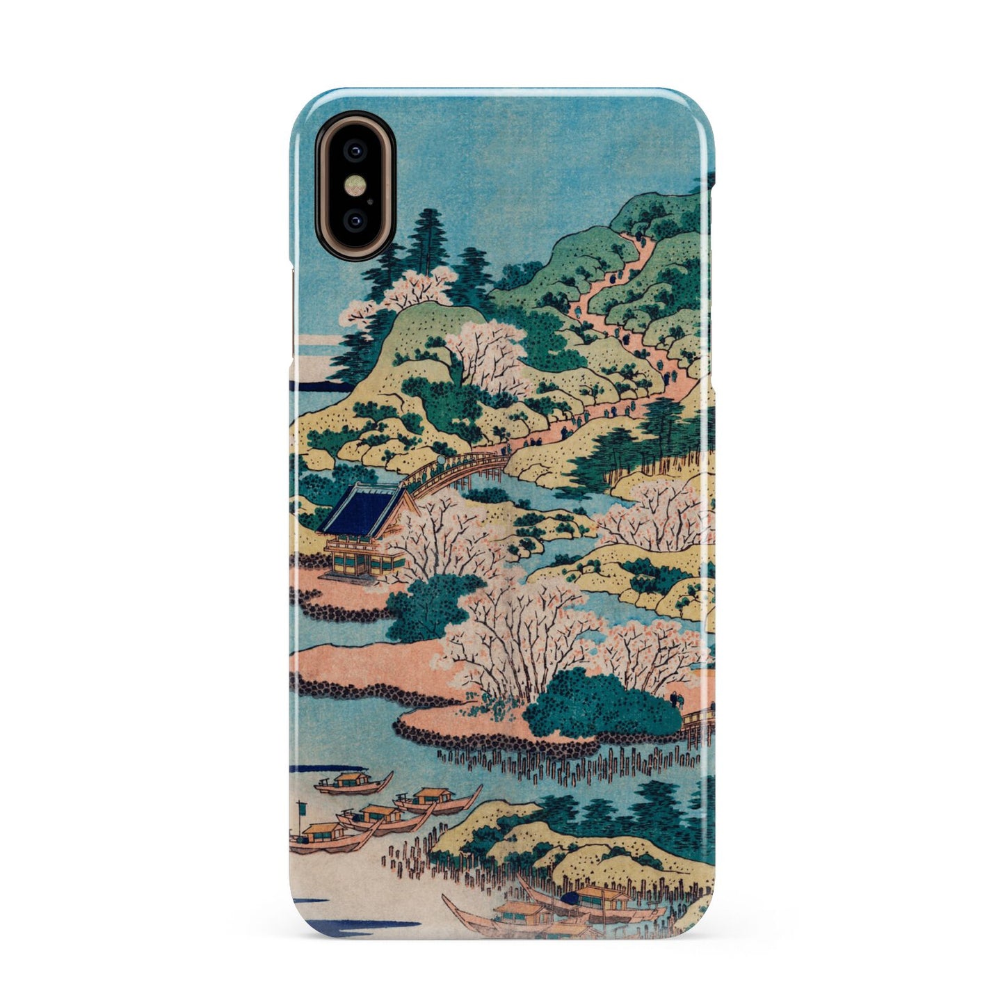 Coastal Community By Katsushika Hokusai Apple iPhone Xs Max 3D Snap Case