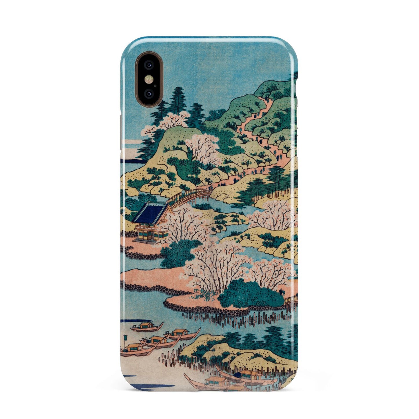 Coastal Community By Katsushika Hokusai Apple iPhone Xs Max 3D Tough Case