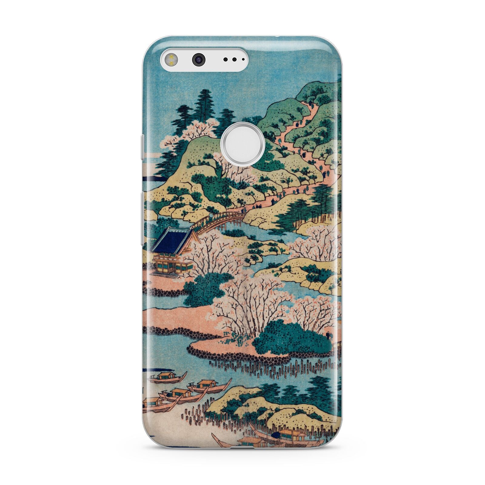 Coastal Community By Katsushika Hokusai Google Pixel Case