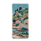 Coastal Community By Katsushika Hokusai Samsung Galaxy A3 2016 Case on gold phone