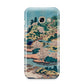 Coastal Community By Katsushika Hokusai Samsung Galaxy A3 2017 Case on gold phone