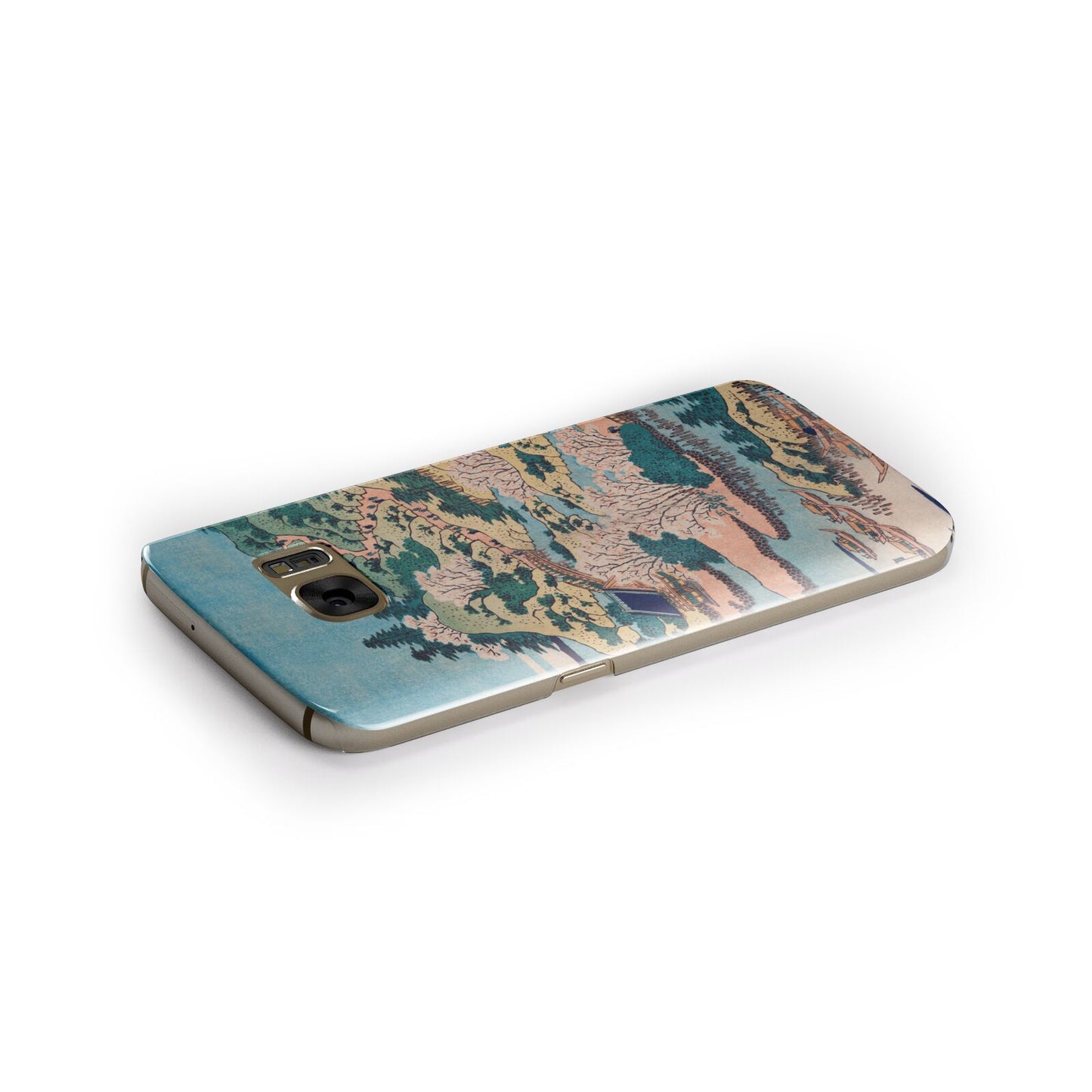 Coastal Community By Katsushika Hokusai Samsung Galaxy Case Side Close Up