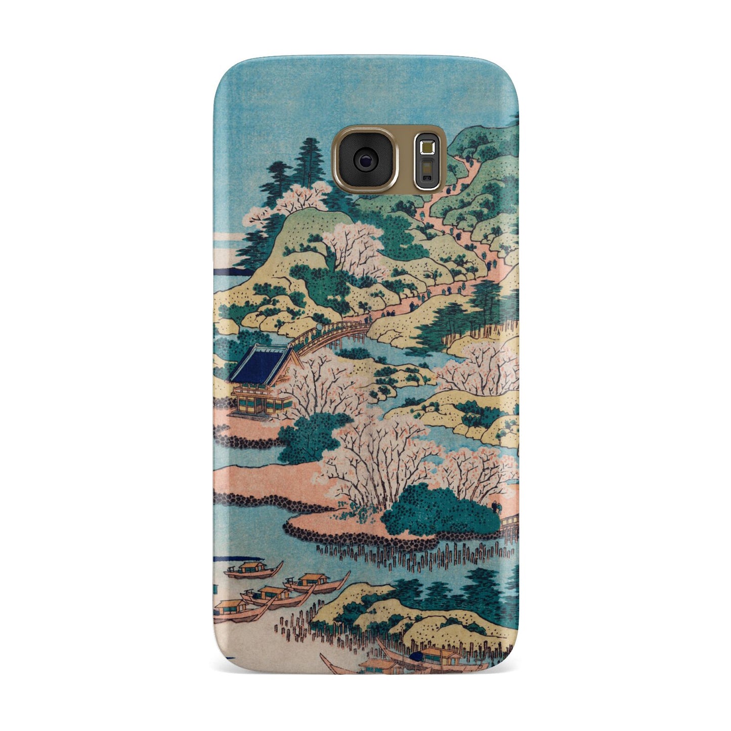 Coastal Community By Katsushika Hokusai Samsung Galaxy Case