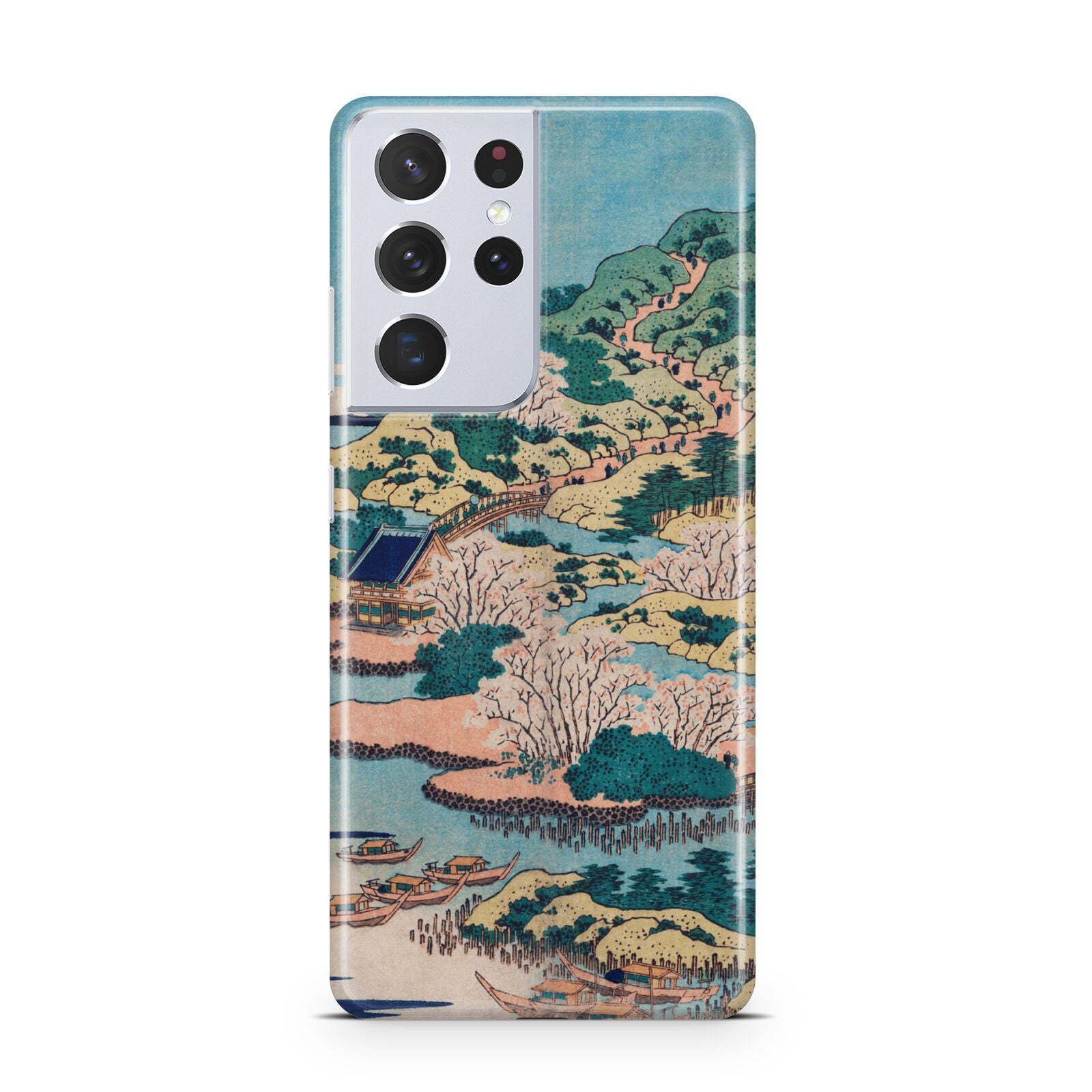 Coastal Community By Katsushika Hokusai Samsung S21 Ultra Case