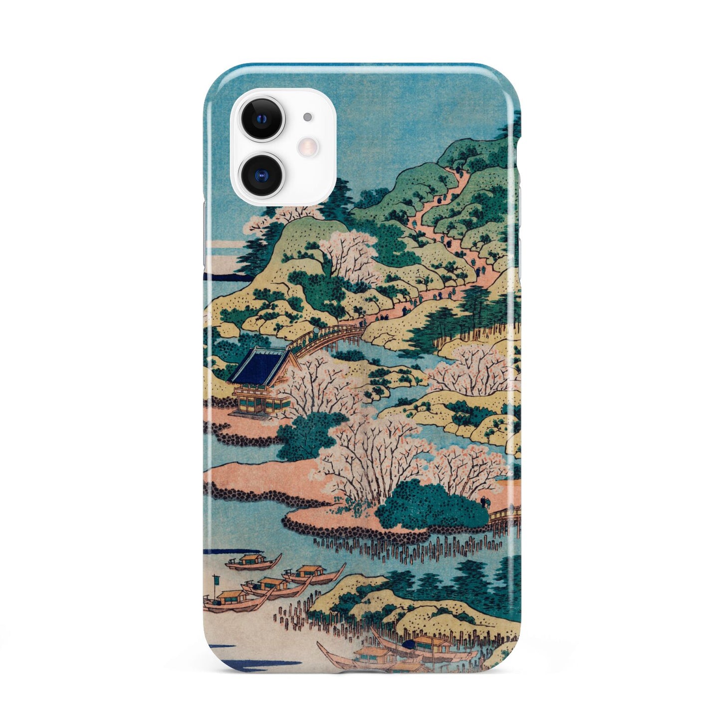 Coastal Community By Katsushika Hokusai iPhone 11 3D Tough Case