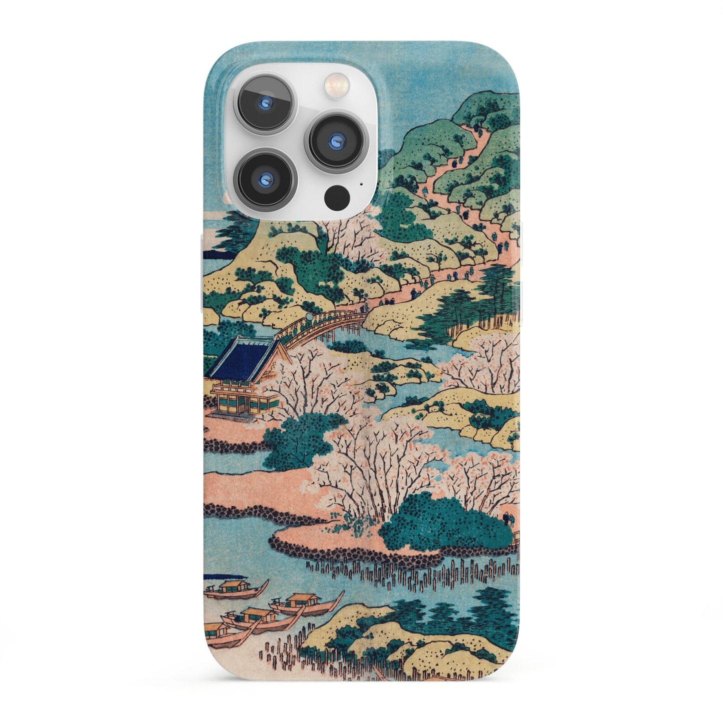 Coastal Community By Katsushika Hokusai iPhone 13 Pro Full Wrap 3D Snap Case