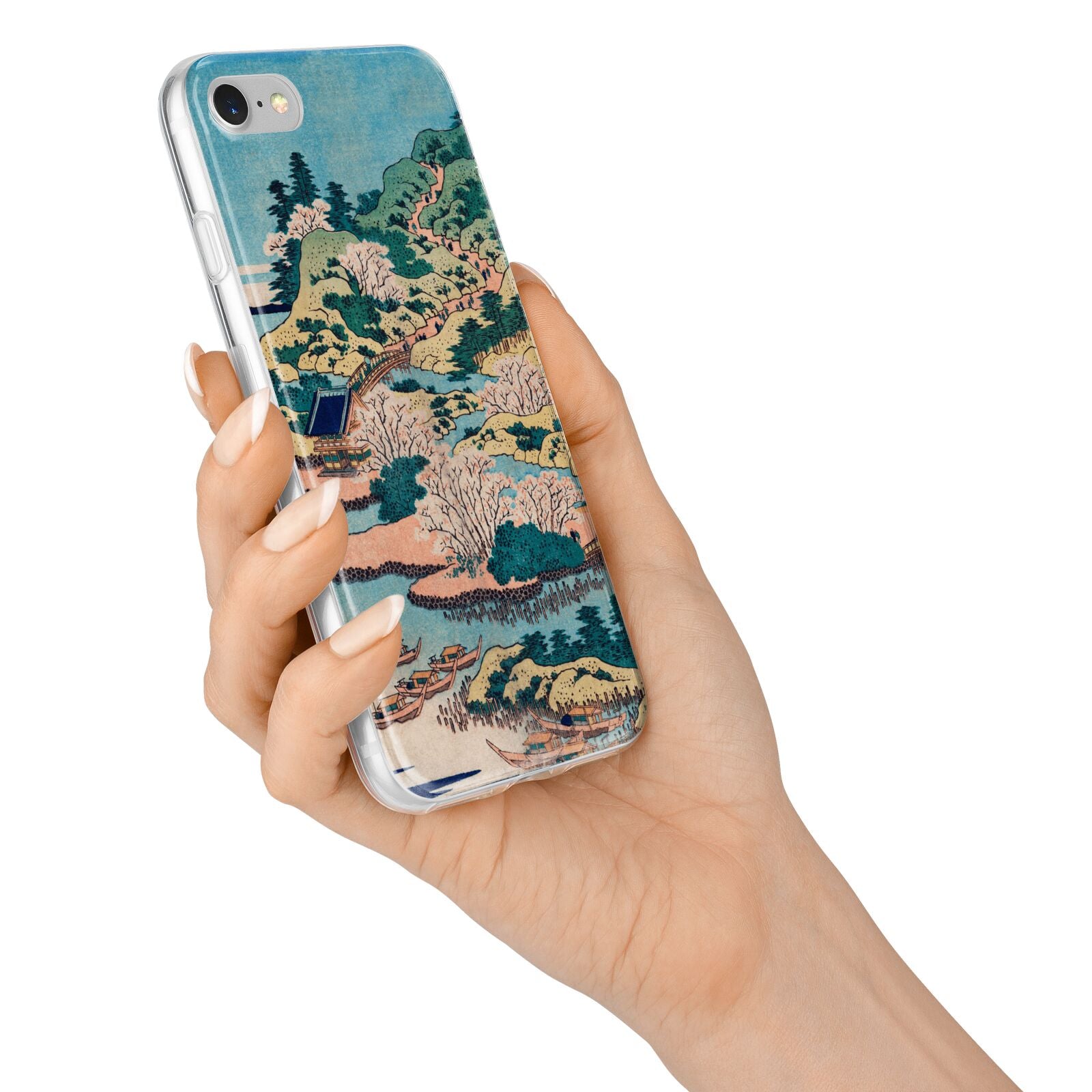 Coastal Community By Katsushika Hokusai iPhone 7 Bumper Case on Silver iPhone Alternative Image