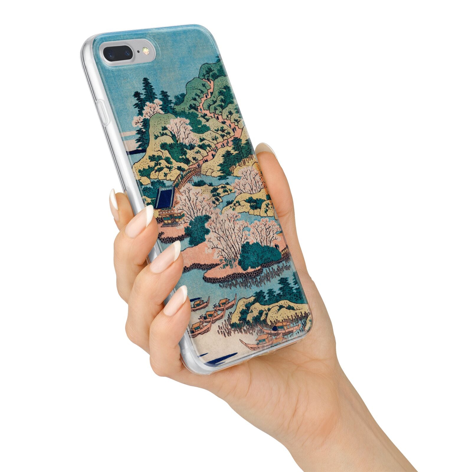 Coastal Community By Katsushika Hokusai iPhone 7 Plus Bumper Case on Silver iPhone Alternative Image