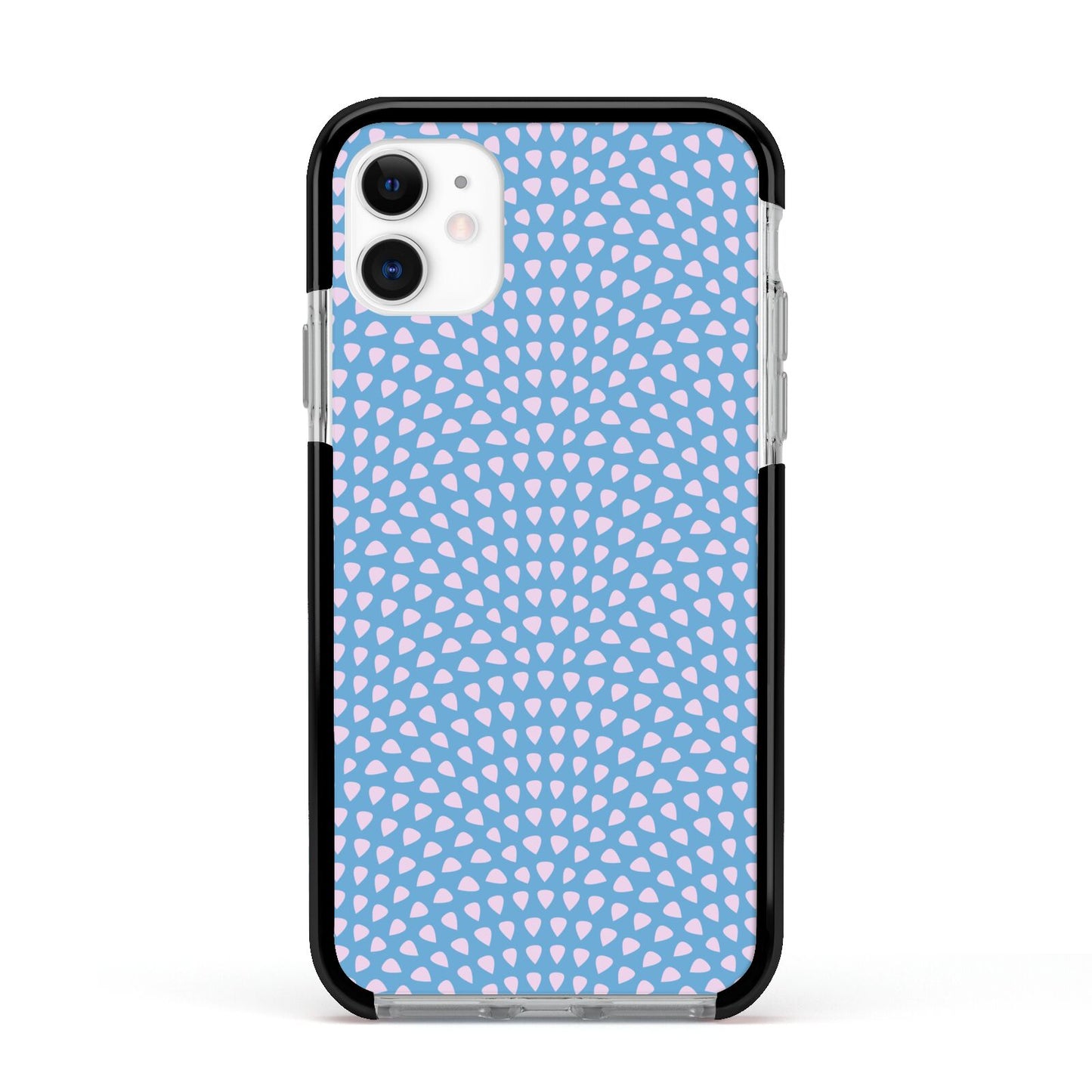 Coastal Pattern Apple iPhone 11 in White with Black Impact Case