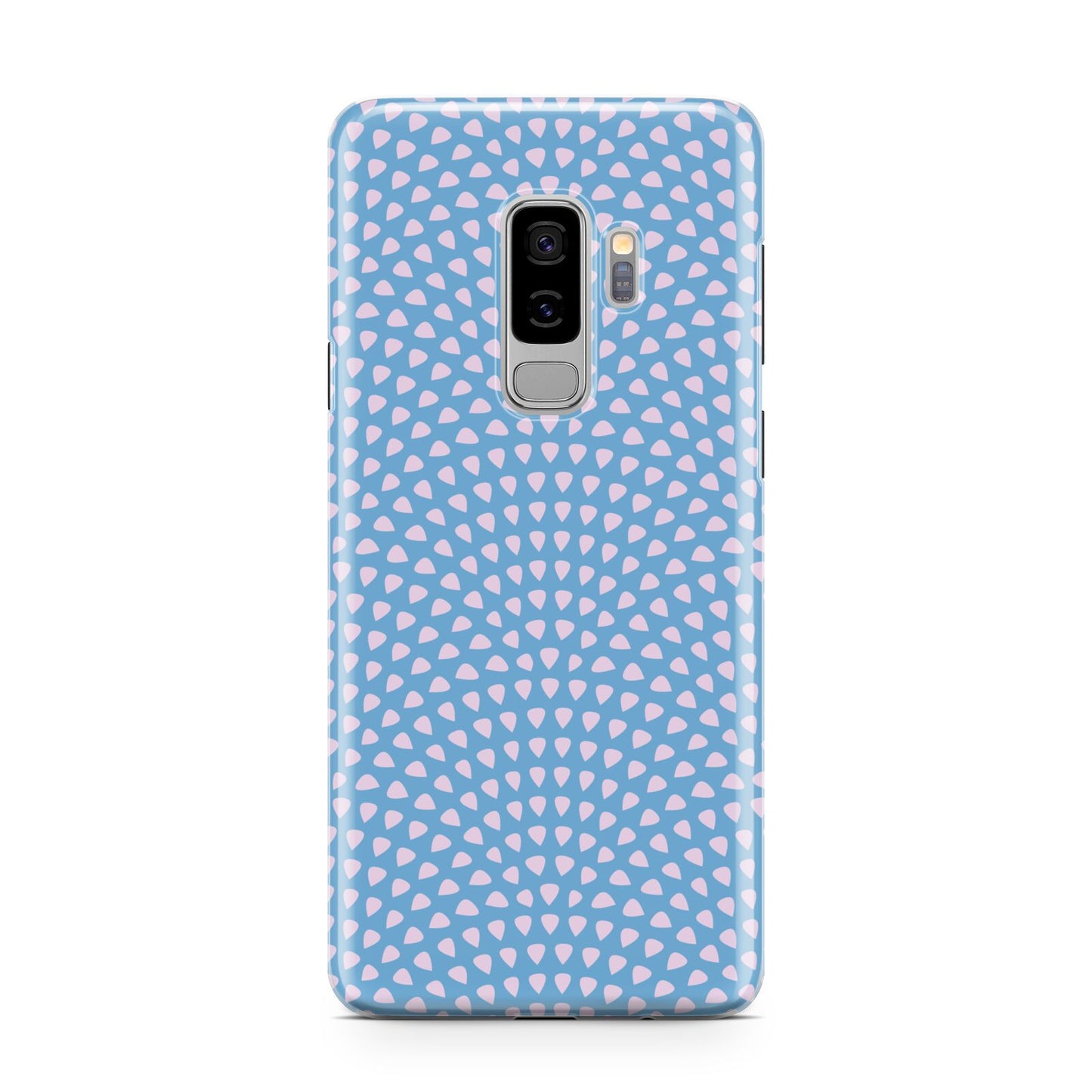 Coastal Pattern Samsung Galaxy S9 Plus Case on Silver phone