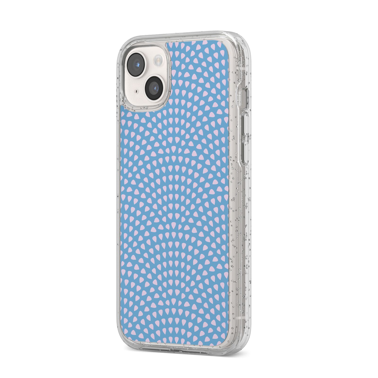 Coastal Pattern iPhone 14 Plus Glitter Tough Case Starlight Angled Image