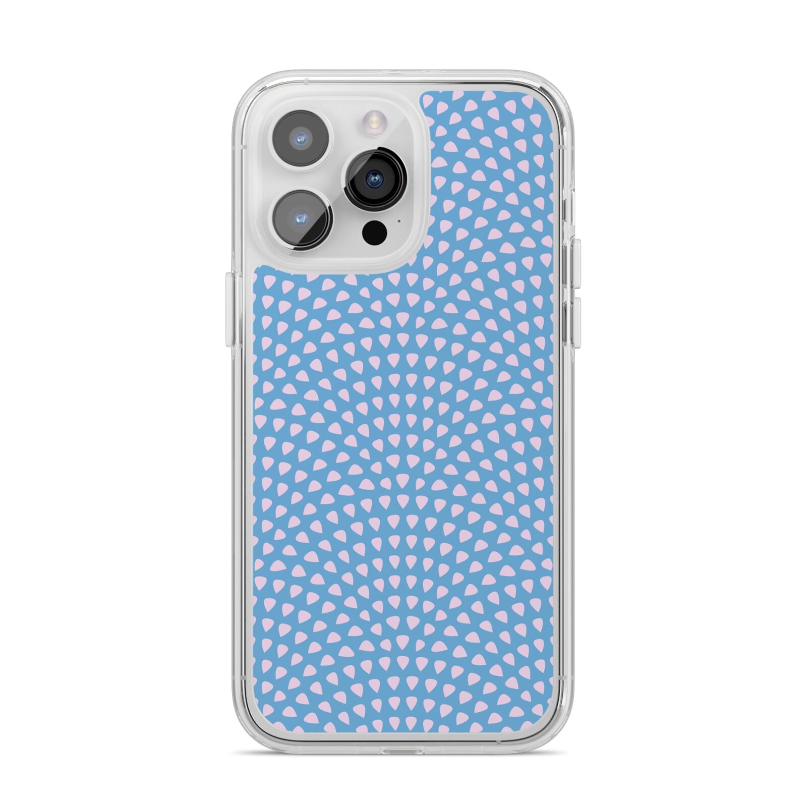 Coastal Pattern iPhone 14 Pro Max Clear Tough Case Silver