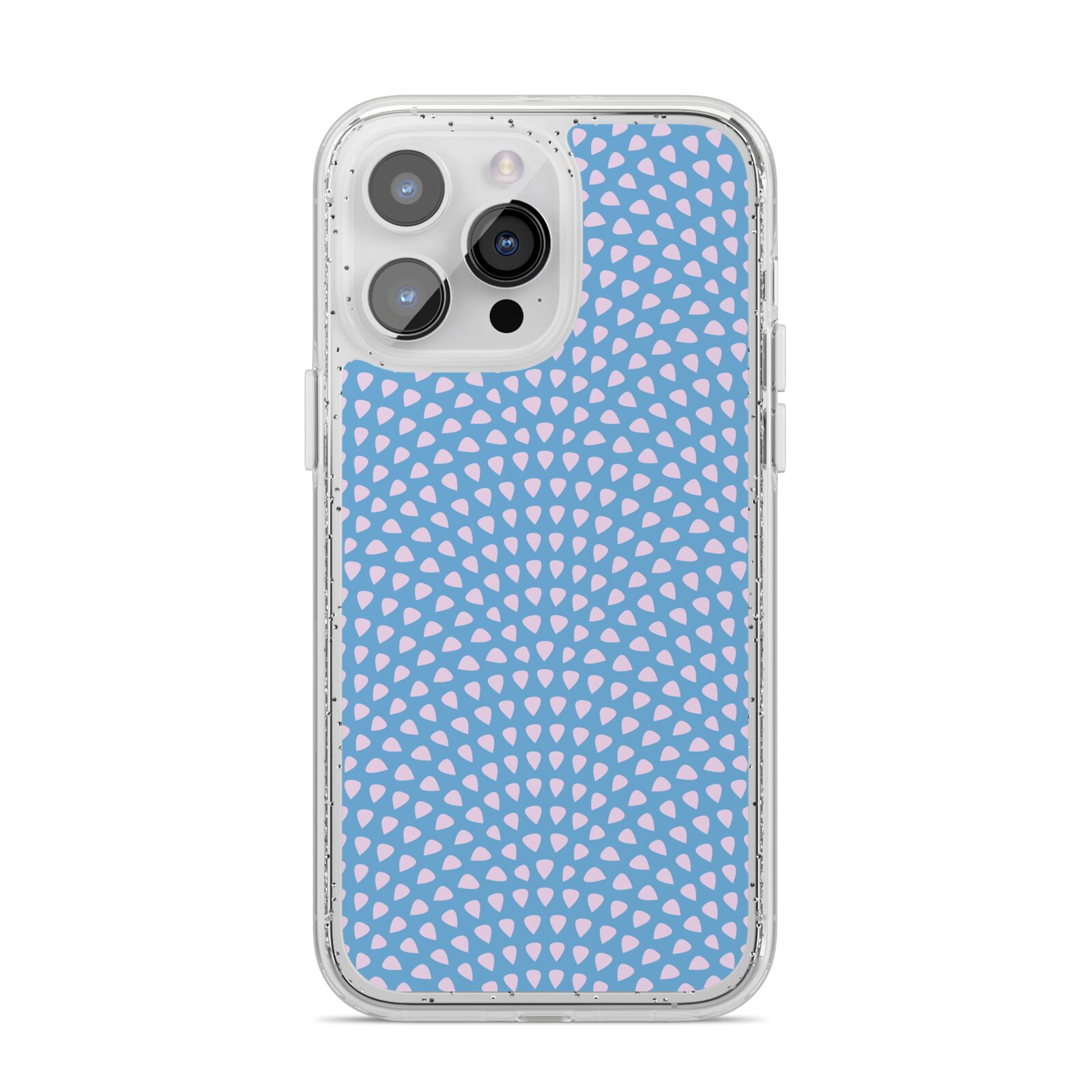 Coastal Pattern iPhone 14 Pro Max Glitter Tough Case Silver