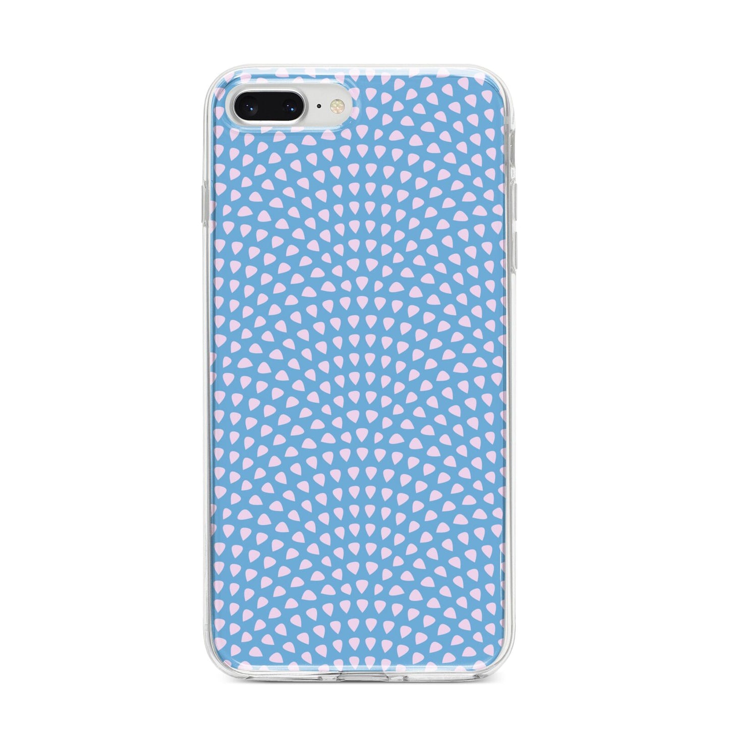 Coastal Pattern iPhone 8 Plus Bumper Case on Silver iPhone