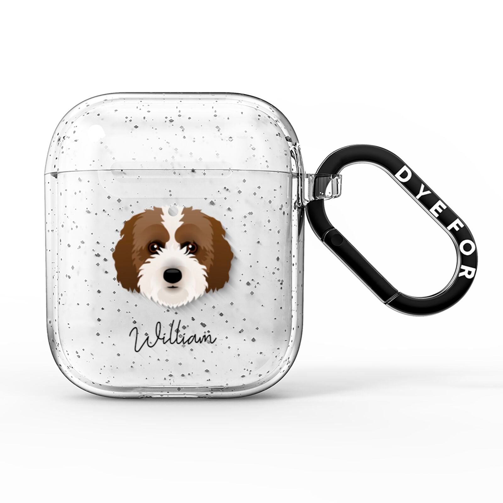 Cockachon Personalised AirPods Glitter Case