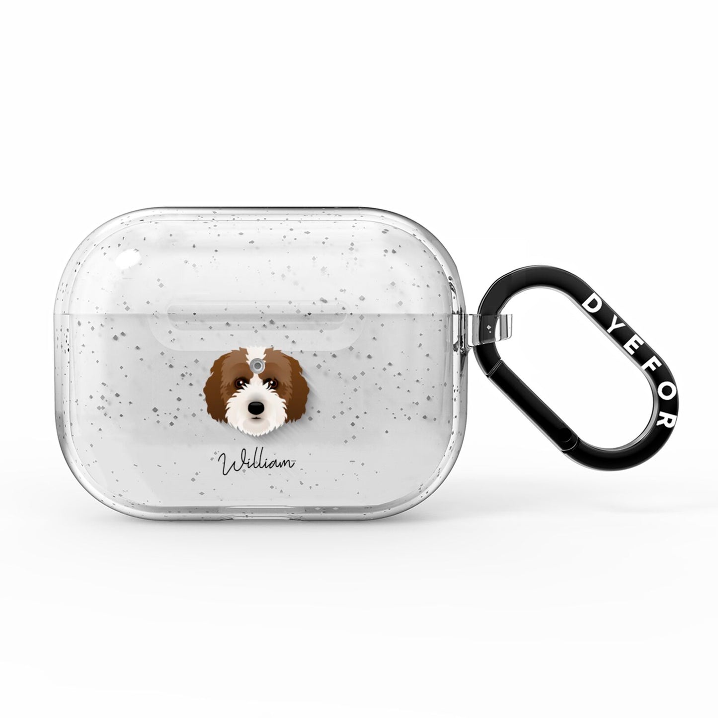 Cockachon Personalised AirPods Pro Glitter Case