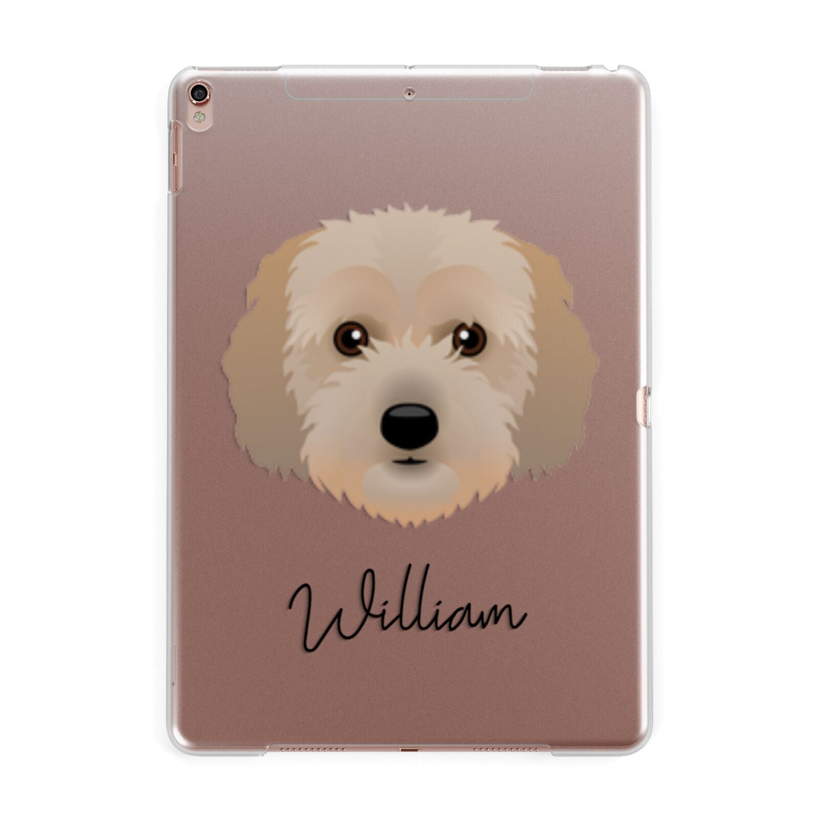 Cockachon Personalised Apple iPad Rose Gold Case