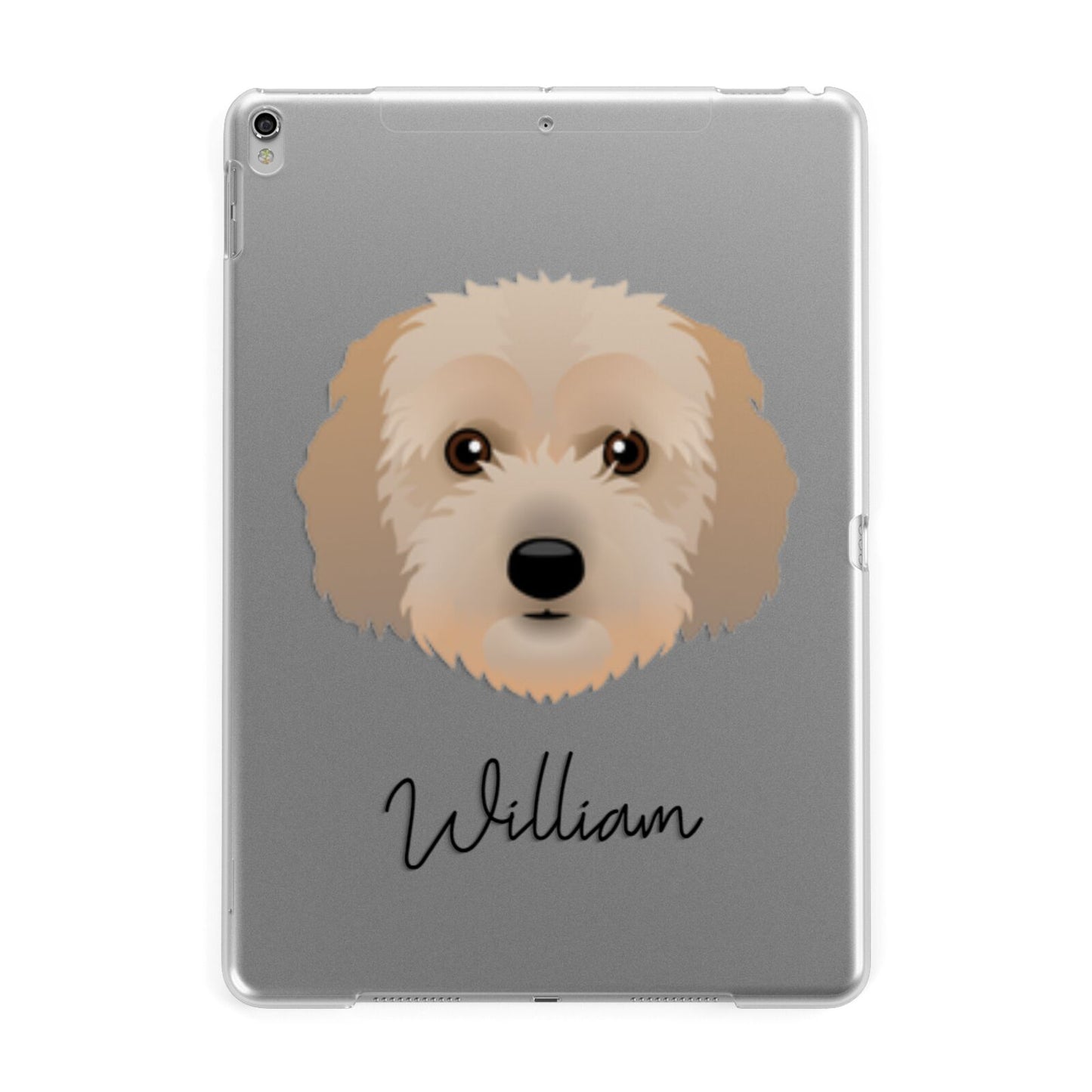 Cockachon Personalised Apple iPad Silver Case