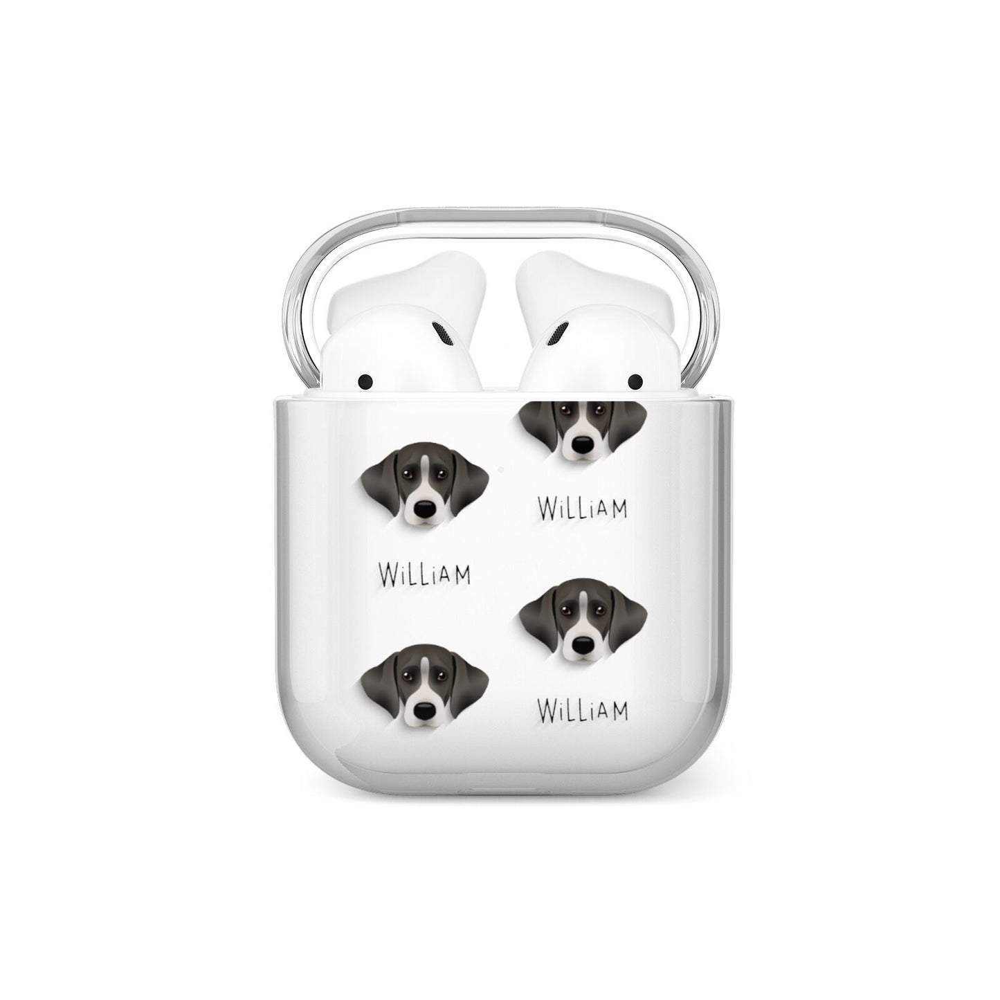 Cockador Icon with Name AirPods Case