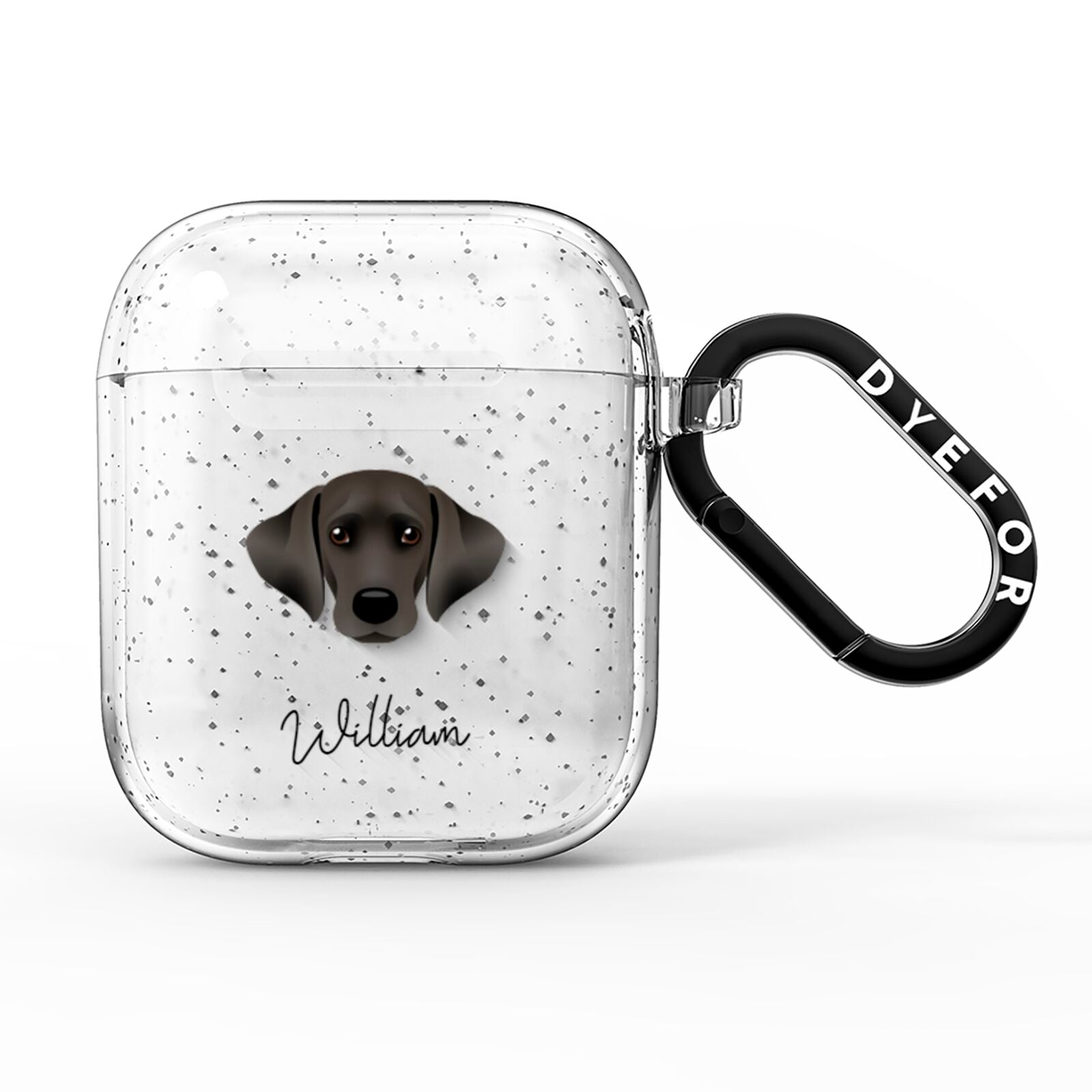 Cockador Personalised AirPods Glitter Case