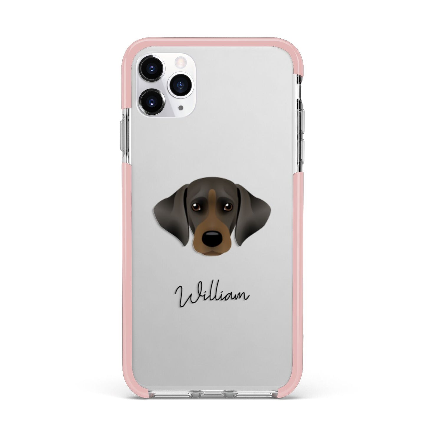 Cockador Personalised iPhone 11 Pro Max Impact Pink Edge Case