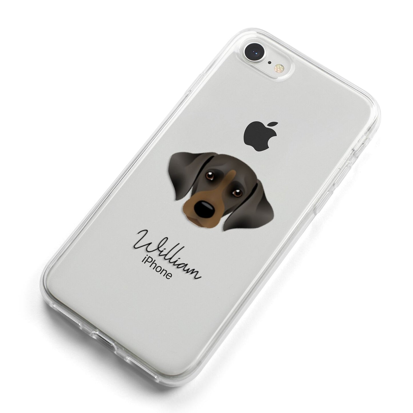 Cockador Personalised iPhone 8 Bumper Case on Silver iPhone Alternative Image