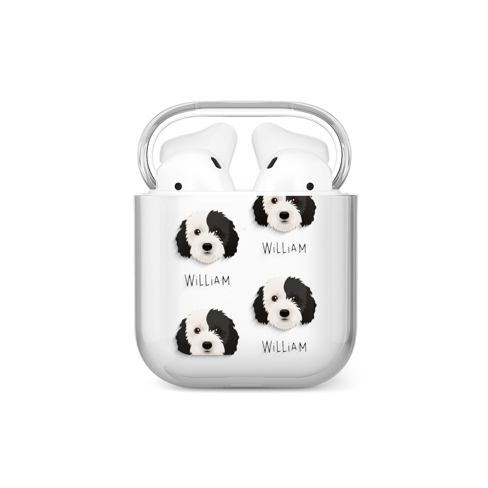 Cockapoo Icon with Name AirPods Case