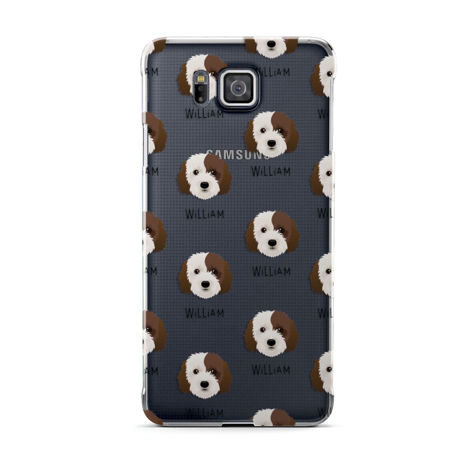 Cockapoo Icon with Name Samsung Galaxy Alpha Case