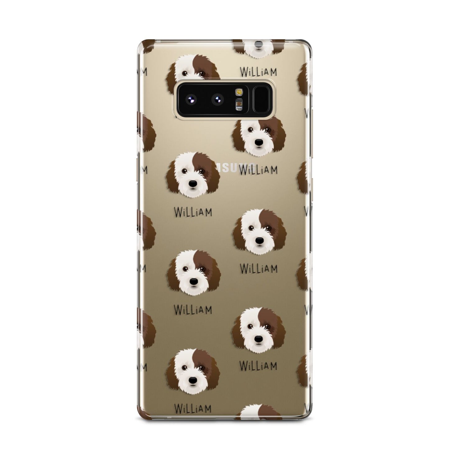 Cockapoo Icon with Name Samsung Galaxy Note 8 Case