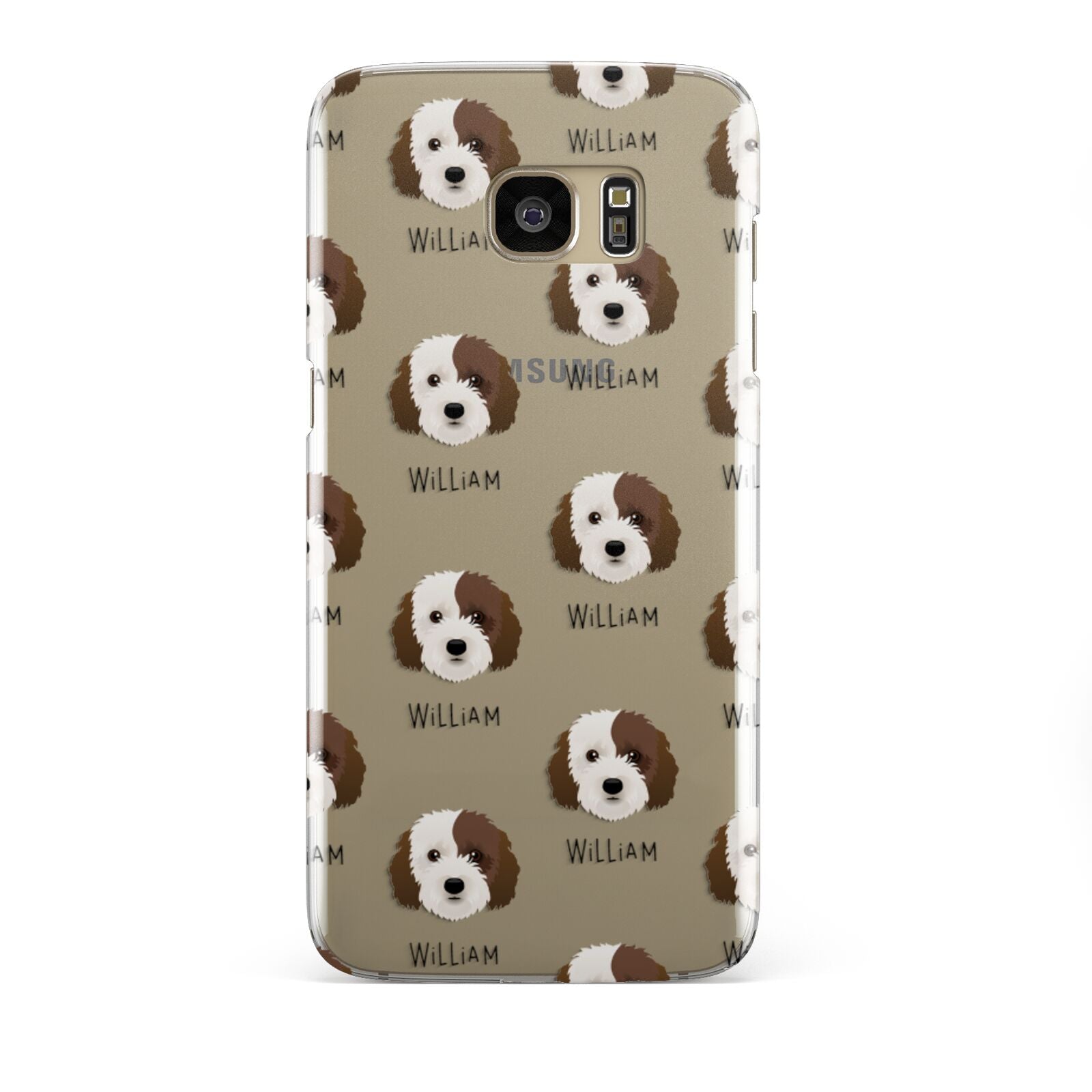 Cockapoo Icon with Name Samsung Galaxy S7 Edge Case