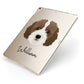 Cockapoo Personalised Apple iPad Case on Gold iPad Side View