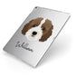 Cockapoo Personalised Apple iPad Case on Silver iPad Side View