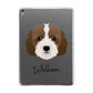 Cockapoo Personalised Apple iPad Grey Case