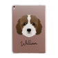 Cockapoo Personalised Apple iPad Rose Gold Case