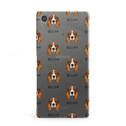 Cocker Spaniel Icon with Name Sony Xperia Case