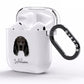 Cocker Spaniel Personalised AirPods Clear Case Side Image