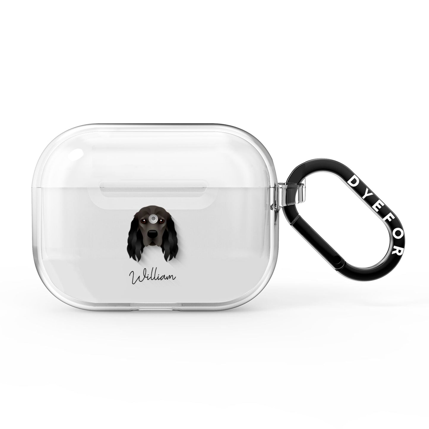 Cocker Spaniel Personalised AirPods Pro Clear Case