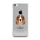Cocker Spaniel Personalised Apple iPhone 5c Case