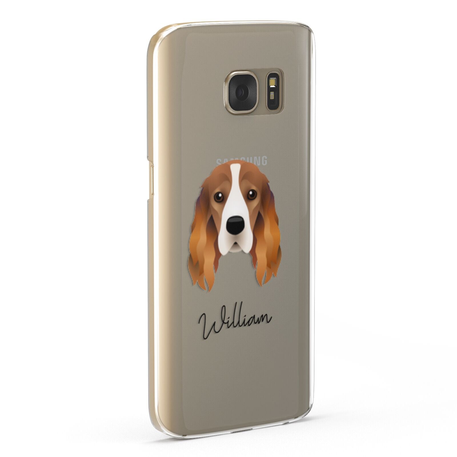 Cocker Spaniel Personalised Samsung Galaxy Case Fourty Five Degrees