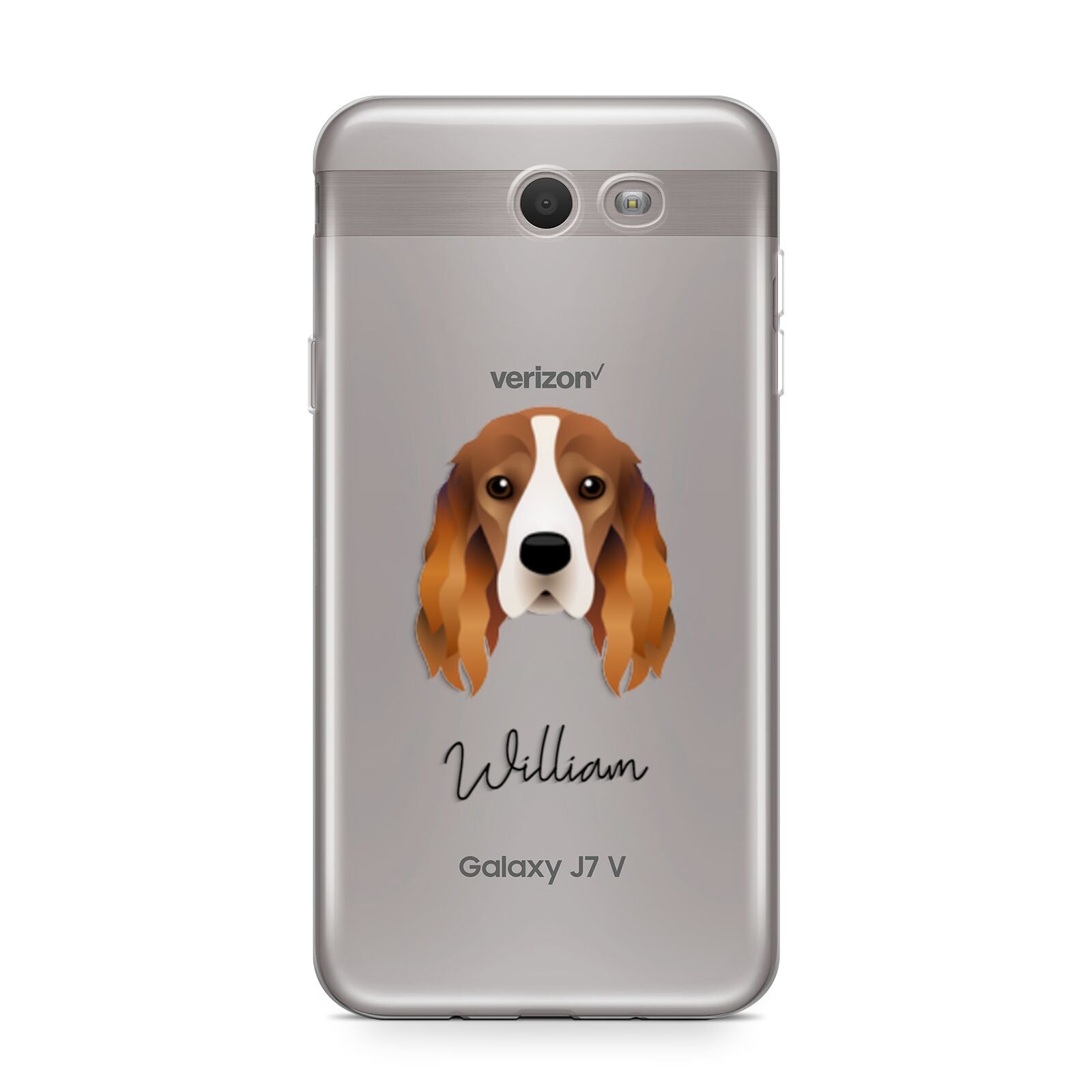 Cocker Spaniel Personalised Samsung Galaxy J7 2017 Case