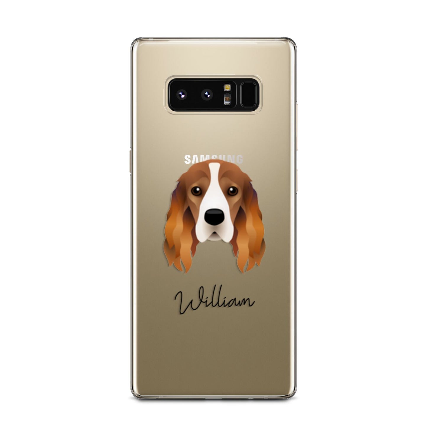 Cocker Spaniel Personalised Samsung Galaxy Note 8 Case