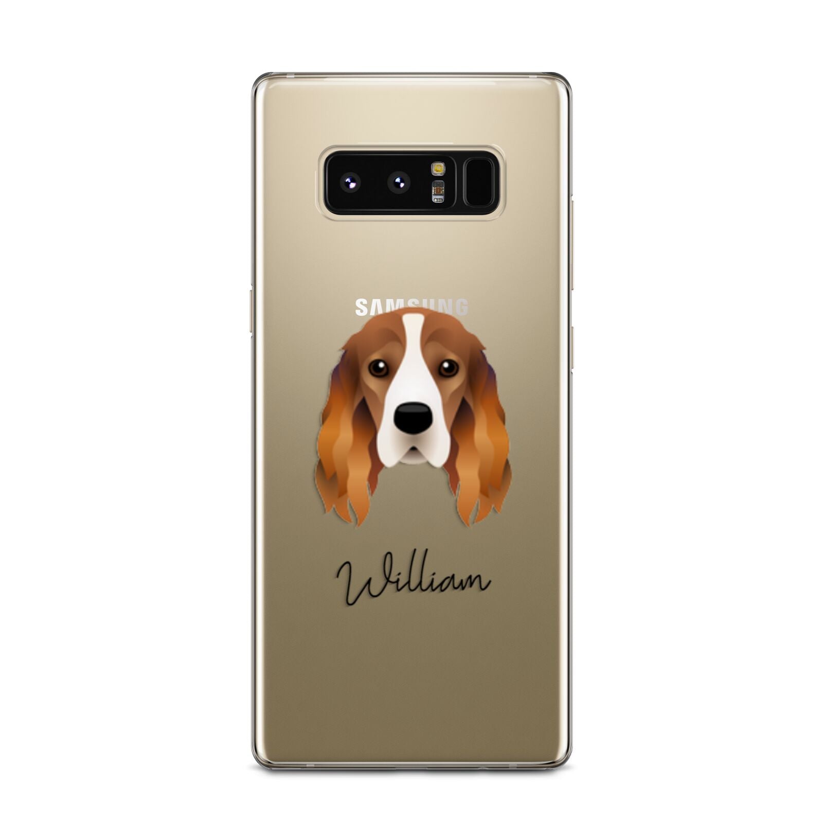 Cocker Spaniel Personalised Samsung Galaxy Note 8 Case