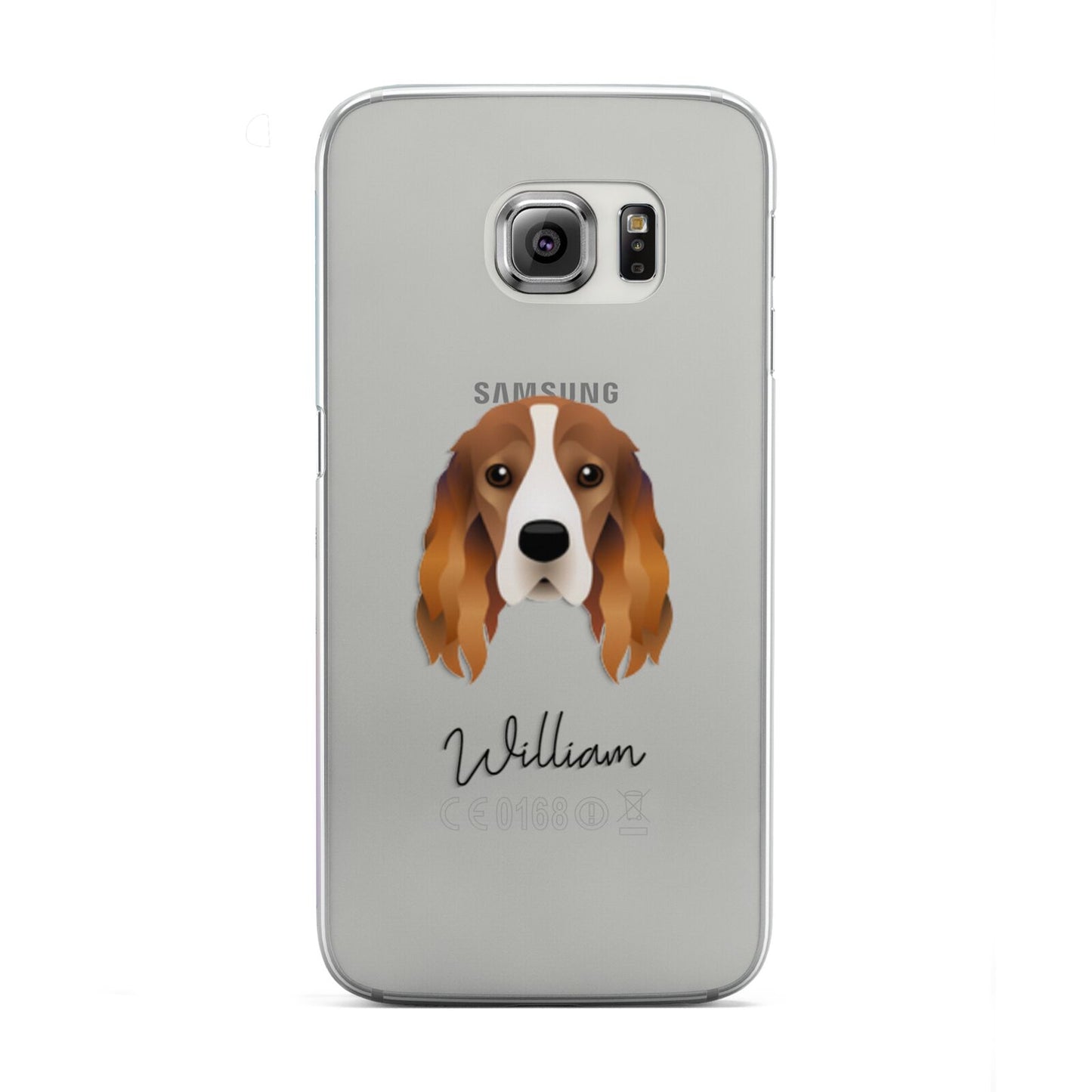 Cocker Spaniel Personalised Samsung Galaxy S6 Edge Case