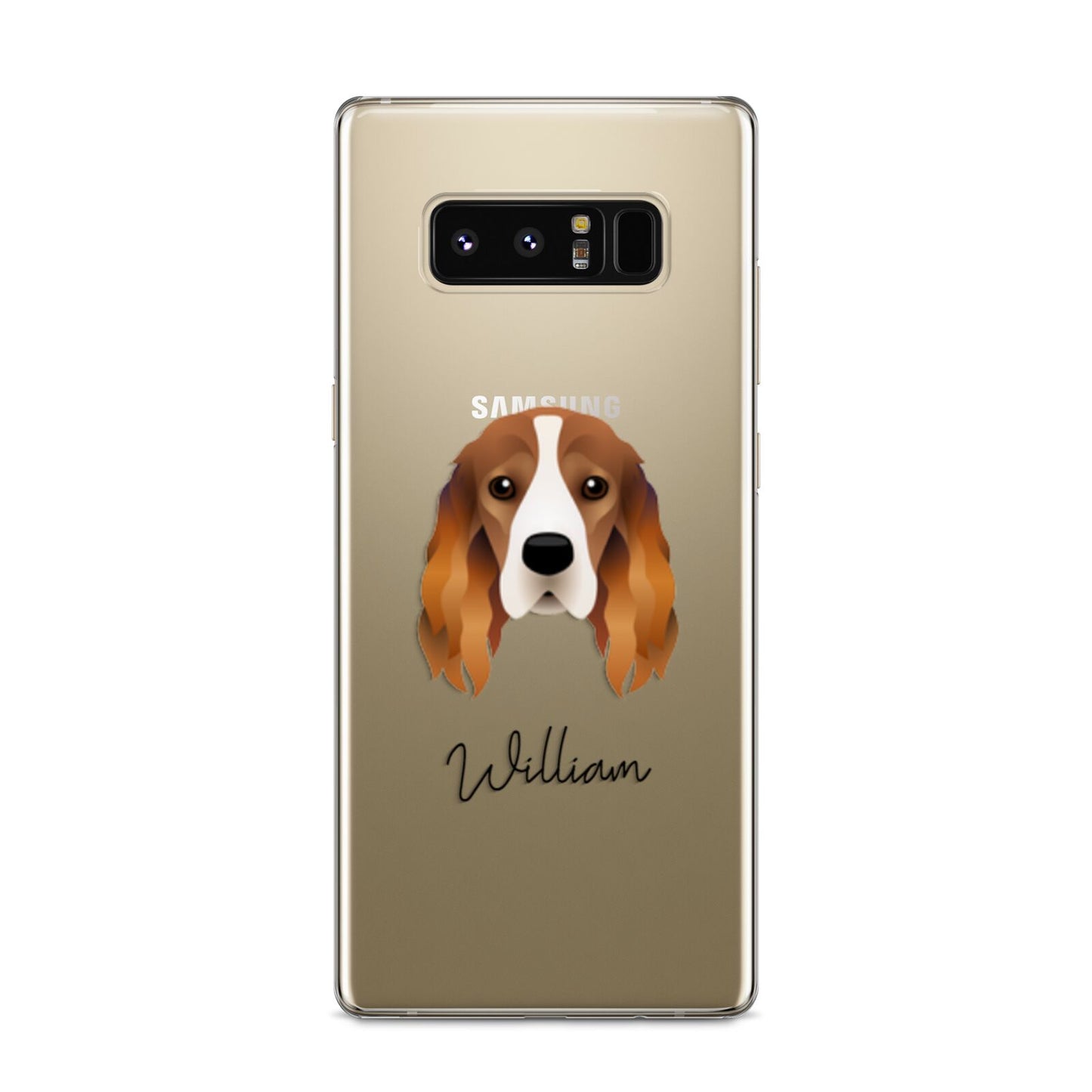 Cocker Spaniel Personalised Samsung Galaxy S8 Case