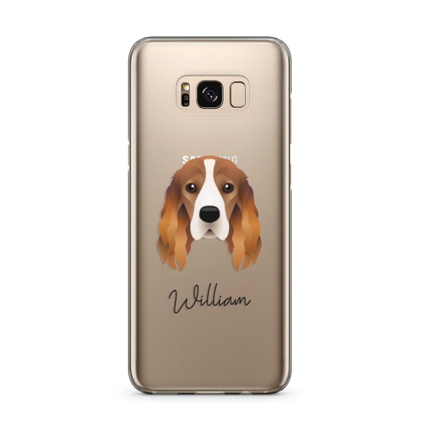 Cocker Spaniel Personalised Samsung Galaxy S8 Plus Case