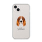 Cocker Spaniel Personalised iPhone 14 Plus Clear Tough Case Starlight