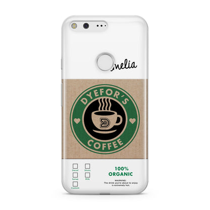 Coffee Cup Personalised Google Pixel Case